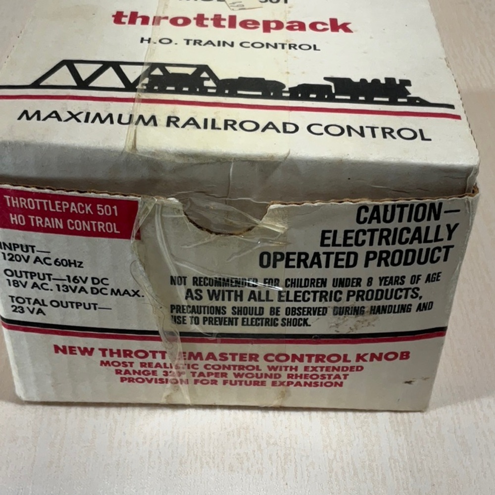 MRC Throttlepack #501 HO Train Control Train Transformer Model Railroad - Picture 15 of 16